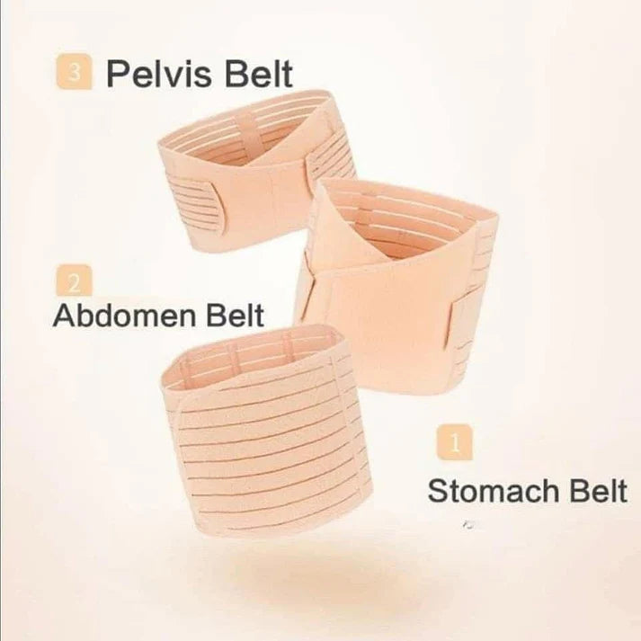 Buy 1 Postpartum Belt & get 1 Nursing pad free- After Delivery Support Recovery | Body Shaper Belt for Women for After Birth Postnatal C-section | Waist Pelvis Shapewear Wrap Postpartum Girdle 3830-16