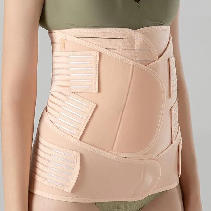 Buy 1 Postpartum Belt & get 1 Nursing pad free- After Delivery Support Recovery | Body Shaper Belt for Women for After Birth Postnatal C-section | Waist Pelvis Shapewear Wrap Postpartum Girdle 3830-16