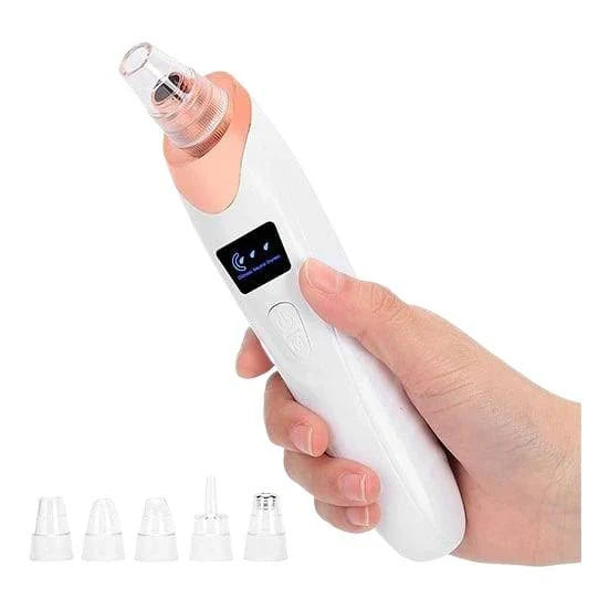Rechargeable Vacuum Pore Cleaner, 5 In 1 Blackheads Removing Device Electric Derma suction Machine | USB Rechargeable Acne Pimple Pore Cleaner Vacuum tool - Facial Cleanser Device for Nose & Skin Care